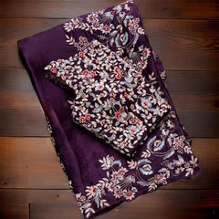 Goog Looking Fancy Saree With Designer Blouse