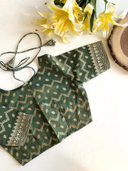 Goog Looking Fancy Saree With Designer Blouse