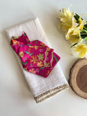 Goog Looking Fancy Saree With Designer Blouse