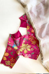 Goog Looking Fancy Saree With Designer Blouse