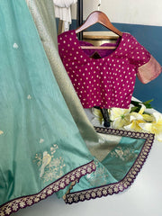 Goog Looking Fancy Saree With Designer Blouse
