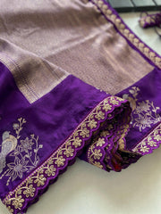 Goog Looking Fancy Saree With Designer Blouse