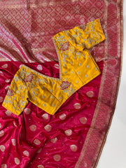 Goog Looking Fancy Saree With Designer Blouse