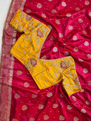 Goog Looking Fancy Saree With Designer Blouse