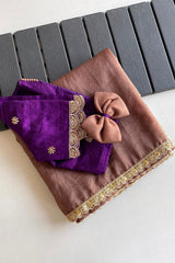 Goog Looking Fancy Saree With Designer Blouse
