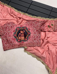 Goog Looking Fancy Saree With Designer Blouse