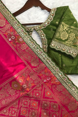 Goog Looking Fancy Saree With Designer Blouse