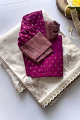 Goog Looking Fancy Saree With Designer Blouse