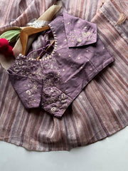 Goog Looking Fancy Saree With Designer Blouse