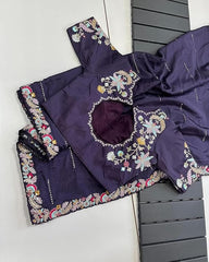 Goog Looking Fancy Saree With Designer Blouse