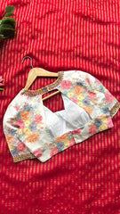 Goog Looking Fancy Saree With Designer Blouse
