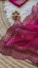 Goog Looking Fancy Saree With Designer Blouse