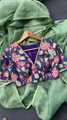 Goog Looking Fancy Saree With Designer Blouse