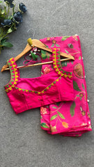 Goog Looking Fancy Saree With Designer Blouse
