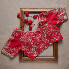 Goog Looking Fancy Saree With Designer Blouse
