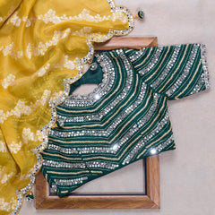 Goog Looking Fancy Saree With Designer Blouse