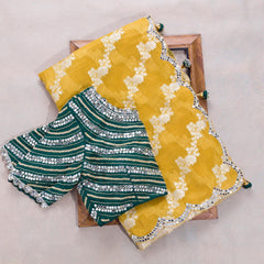 Goog Looking Fancy Saree With Designer Blouse