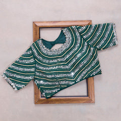 Goog Looking Fancy Saree With Designer Blouse