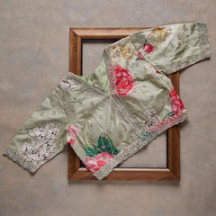 Goog Looking Fancy Saree With Designer Blouse
