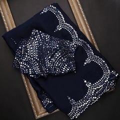 Goog Looking Fancy Saree With Designer Blouse