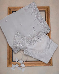 Goog Looking Fancy Saree With Designer Blouse