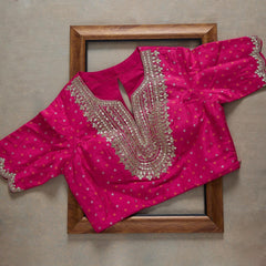 Peach Colour Thread Work And Sequence Lace Border Designer Saree With Designer Fancy Readymade Blouse.